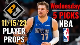 PRIZEPICKS NBA WEDNESDAY 1115 CORE PLAYER PROPS [upl. by Ytram]