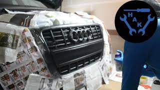 Paint Your Audi A4S4 GRILL in 5 MIN Its Easy and Looks Amazing [upl. by Nyroc]