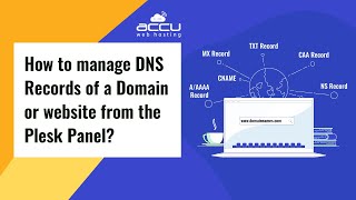 How to manage DNS Zone from Plesk Panel [upl. by Ahsitahs276]