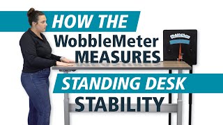 WobbleMeter Standing Desk Stability Test  How It Works [upl. by Atikim742]