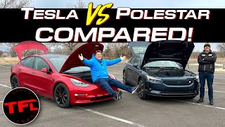 COMPARED Is The New 2024 Polestar 2 Better Than The Tesla Model 3 [upl. by Earlie874]