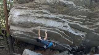 Squamish Bouldering Middle Cave V5 [upl. by Hyland]