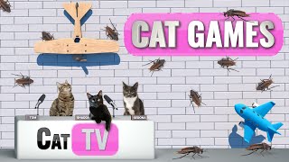 CAT TV  Cockroaches vs Cats The Ultimate Showdown 🐾  4K Bug Videos For Cats to Watch  Cat Games [upl. by Naihtsirc]