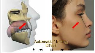 Automatic Mewing Facial Reconstruction sharp defined jawline face symmetry subliminal [upl. by Aras967]