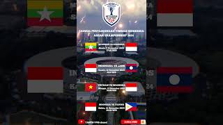 JADWAL PERTANDINGAN TIMNAS INDONESIA PADA GELARAN ASEAN CHAMPIONSHIP AFF 2024 BISMILLAH JUARA [upl. by Etnaed]