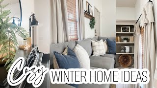 Cozy Winter Decorating Ideas  Farmhouse Decorating Ideas 2024  2024 Winter Home Decor [upl. by Celeste]