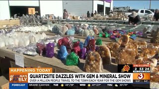 Quartsite dazzles with gem and mineral show in southern Arizona [upl. by Enylecoj]