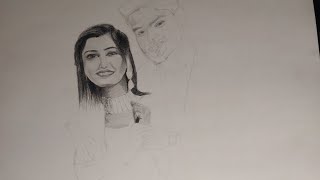 Commission work sketching video Artistfromnoida [upl. by Llemert273]