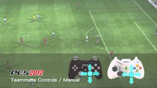 Pro Evolution Soccer 2012  Teammate Control System Manual [upl. by Atteoj]