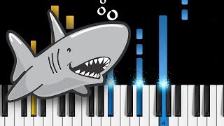 BABY SHARK  Piano Tutorial [upl. by Harwell]