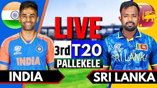 india vs Sri Lanka 3rd T20  Live Cricket Match Today  IND vs SL Live Match Today  2nd Innings [upl. by Benedix819]