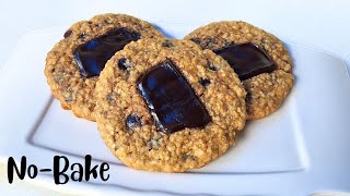 Nobake Oatmeal Cookies with Chocolate Chip  Homemade Cookies [upl. by Niel901]