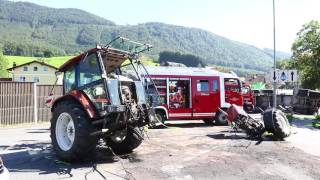 Schwerer Verkehrsunfall auf B1 in Hallwang [upl. by Nimajaneb]