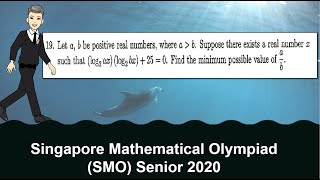 Q19 of SMO 2020 Senior Minimum value  quadratic equation [upl. by Esirehc716]