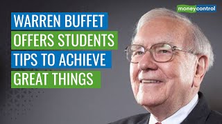 Warren Buffet Offers Students Tips To Achieve Great Things In Life [upl. by Asilrac]