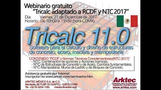 Tricalc 11 0 y su adaptación al RCDF y NTC 2017 [upl. by Lladnyk]