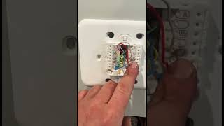 How to install a thermostat Honeywell T4 thermostat installationdiy hvachacks hvac bluecollar [upl. by Braswell556]