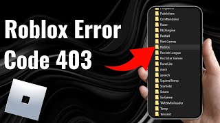 How To Fix Roblox Error Code 403 [upl. by Odelia]