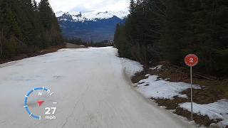 Skiing UPTO 30 MPH  RED slope Ambourzalles at MEGEVE ski resort  GoPro POV  Feb 2024 [upl. by Pepin717]