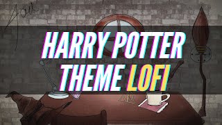 Harry Potter  Lofi Theme  Video Game music to study amp relax with rain [upl. by Yessej]