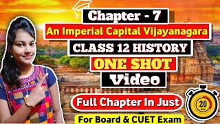 An imperial capital vijayanagara class 12 one shot  class 12 history chapter 7  one shot video [upl. by Corabel]