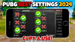 PUBG MOBILE SENSITIVITY amp SETTINGS 2024🔥 NEW VERSION ✅ [upl. by Eras365]