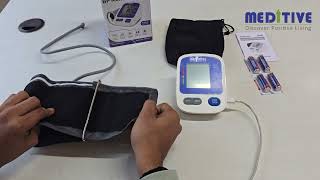 MEDITIVE Fully Automatic Armtype Digital Blood Pressure Monitor MBP07 with option for USB port [upl. by Ecallaw30]