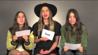 HAIM VH1 Sibling Superlatives [upl. by Ellehsram]