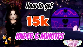 HOW TO GET 15K UNDER 6 MINUTES Royale High Video [upl. by Erbe]