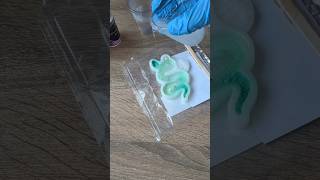 how to pour a crystal mold using pigments and alcohol ink [upl. by Ennazor]