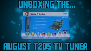 August DVBT205 USB TV Tuner unboxing [upl. by Ennahoj214]