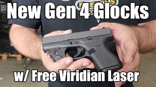 New Glock Gen 4 Pistols With A Free Viridian Laser [upl. by Xel]