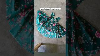 Viral dress 3 year baby frock measurement cutting and very easy stitching short [upl. by Snowber]