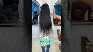 Permanent hair extensions Indiancurlshyd hairstyle hairextensions hairtransformation shorts [upl. by Odrautse504]