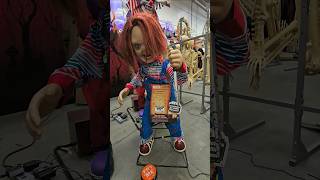 New Chucky Halloween Animatronic at Home Depot [upl. by Attenwahs]