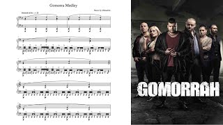 Gomorra Medley  piano solo music sheet [upl. by Xever382]