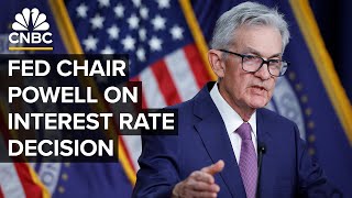 Federal Reserve Chair Jerome Powell speaks after Fed holds interest rates steady — 3202024 [upl. by Anatollo740]