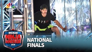 Flip Rodriguez at the National Finals Stage 1  American Ninja Warrior 2016 [upl. by Ailil]