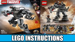 LEGO Instructions  Marvel Super Heroes  76277  War Machine Mech Armor [upl. by Darce]