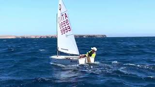 Lanzarote Optimist Training Day 5 sailing optimist lanzarote [upl. by Sire]