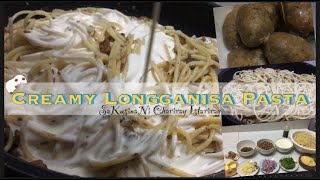 CREAMY LONGGANISA PASTA RECIPECREATE WITH CREAM [upl. by Hnoj]