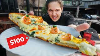 Pizza de 1 vs 100 en Nueva York [upl. by Standing93]