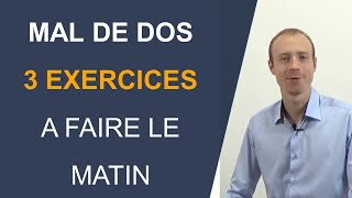 3 exercices à faire le matin pour soulager son mal de dos [upl. by Nered]