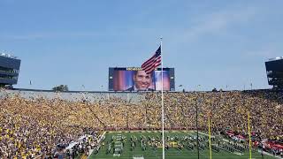 Michigan Marching Band 2024 Arkansas State Game Pregame [upl. by Notlim]