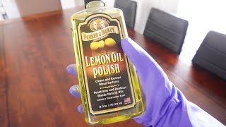 Furniture Makeover with Lemon Oil Polish Revealed🍋 [upl. by Bolten725]