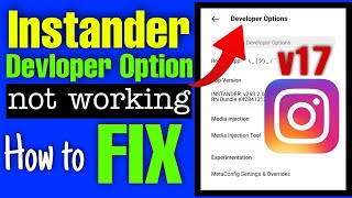 Instander Home button not working  Instander app not installed  Instander apk v17 devloper Option [upl. by Marb]