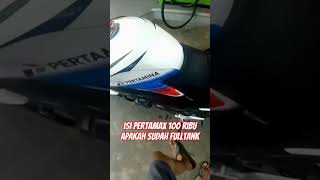 isi pertamax 100 ribu honda cb150r apakah sudah full pertamax honda cb150r cb150rold oldcb150r [upl. by Kiki]