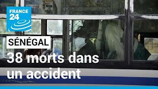 Sénégal  une collision entre deux bus fait 38 morts et 87 blessés • FRANCE 24 [upl. by Ecirahc914]