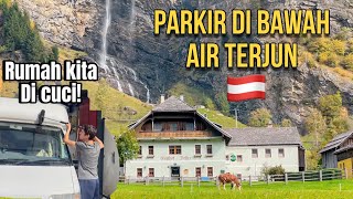 CUCI RUMAH BERJALAN KITA amp PARKIR DI BAWAH AIR TERJUN 65 [upl. by Sucul958]