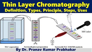 Thin Layer Chromatography Definition Principle Steps Uses [upl. by Perla938]